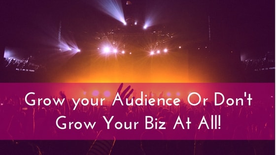Grow your Audience Or Don't Grow Your Biz At All!-min