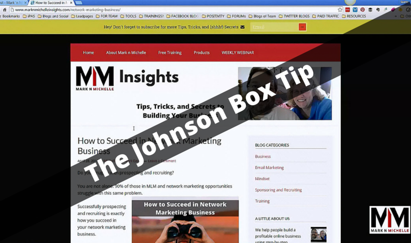 Internet Marketing Blog Tip | The Johnson Box