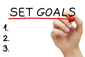 Set 3 or 4 30 Day Goals Each Month