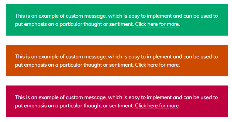 The new message styles