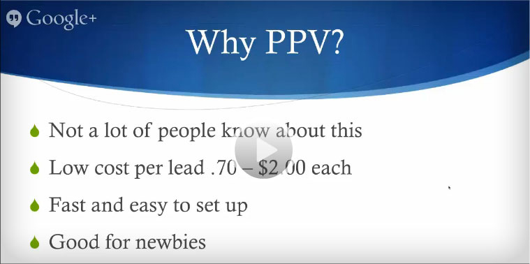 Generate Leads with PPV