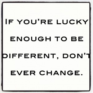 lucky to be different