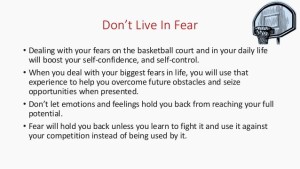 don't live in fear