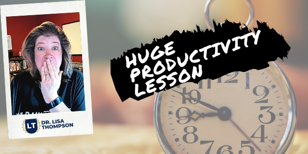 HUGE Productivity Lesson I Learned Today