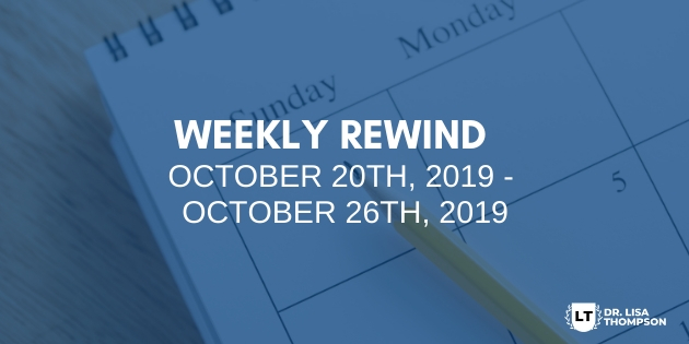 Week In Review: October 20th, 2019 – October 26th, 2019
