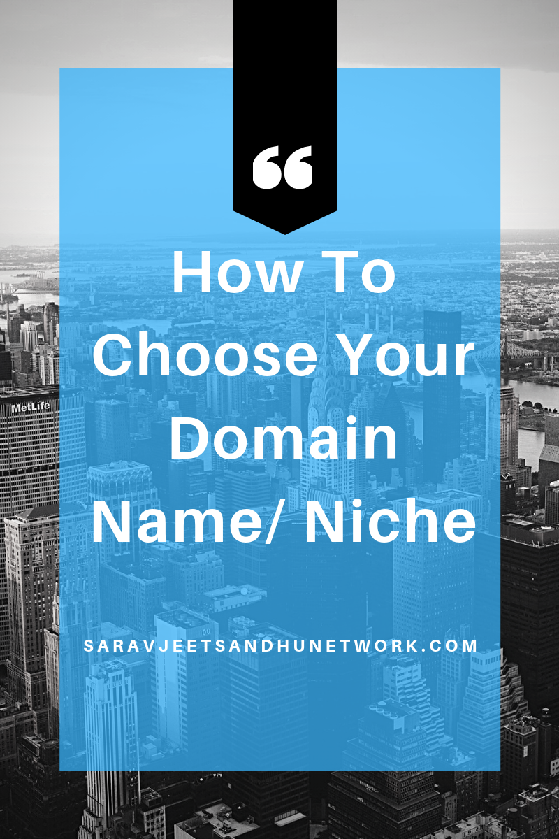 How to choose your domain name/niche How To Choose Your Domain Name or Niche