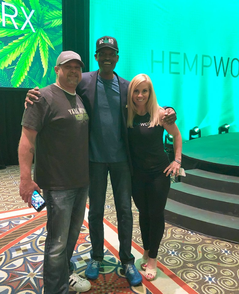 James Saunders Hempworx Stage with Christopher Livingston Jana Fogleman (Power Team)